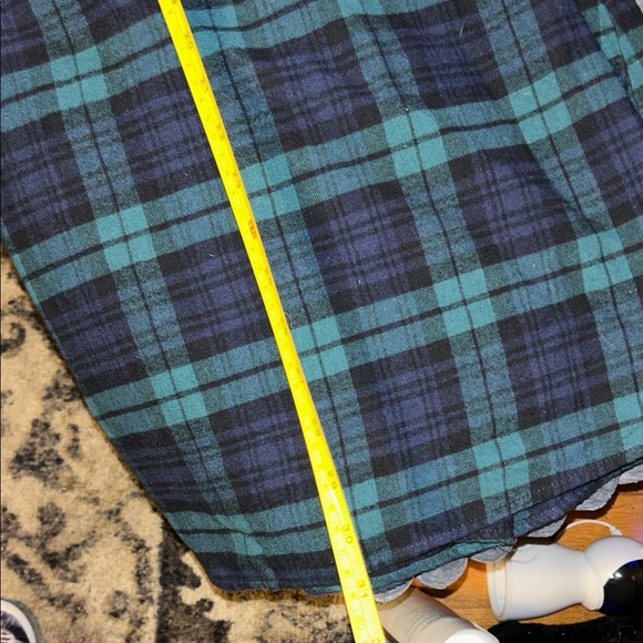 Plaid Blue and Green Women's Skirt - Picture 8 of 11